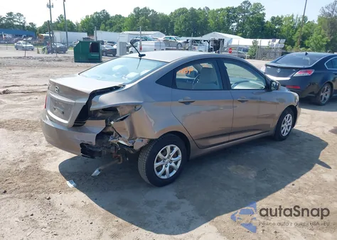 2013 Hyundai Accent Gls из США, поврежденный, VIN KMHCT4AE3DU459104